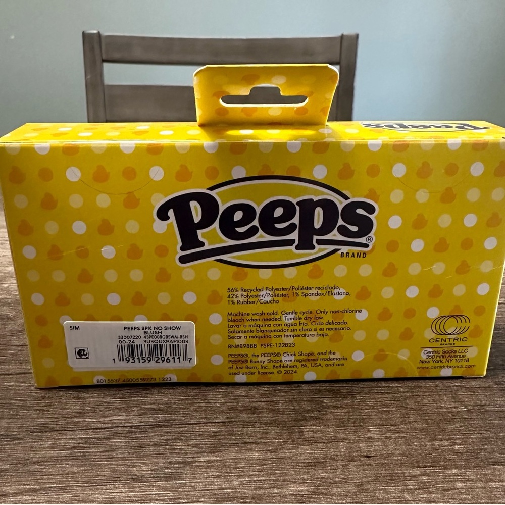Peeps Girls Easter No Show Socks 3 pairs
Size S/M 9-2.5 - Picture 2 of 5